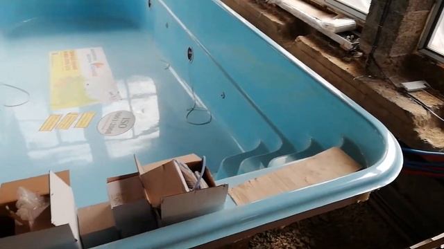 Композитный бассейн Franmer, будет переливной.