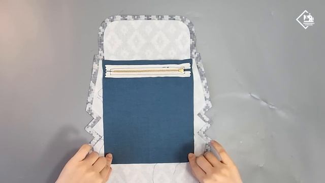 DIY Making a clutch with a pattern of one piece / sewing tutorial [Tendersmile Handmade] смотреть онлайн