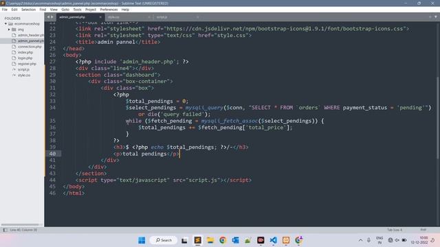 Complete ecommarce shop website with admin dashboard using html css js php & mysql part 1 смотреть онлайн