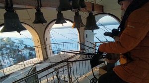 Колокольный звон. Софийский собор. Город Самара. 07.01.2024. Встреча митрополита