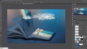 Beach Book Photoshop Manipulation Tutorial Digital Art