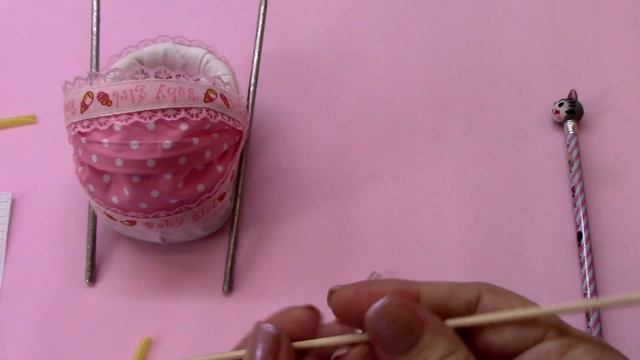 Miniature Baby Carriage Tutorial // DIY Dolls /Миниатюрная детская коляска своими руками