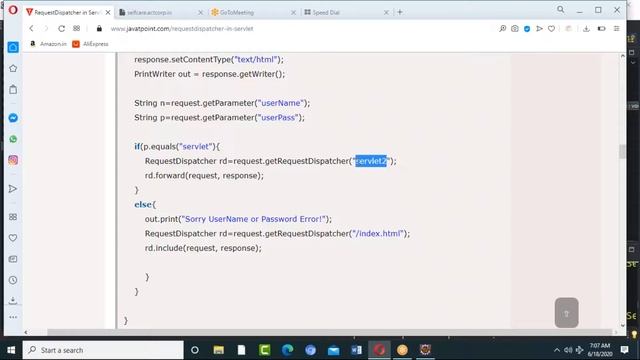 #Java Fullstack Developer regular session class-8 |June 18 2020| Invitech IT 7207336490