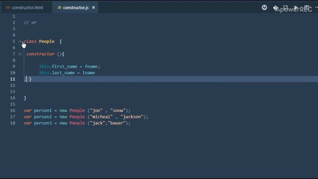 @JAVASCRIPT   objects and constructor function