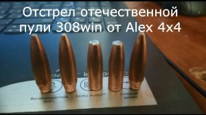 Отстрел отечественной пули 308 win 175 гр. от Alex 4x4. Да здравствует импортозамещение)))