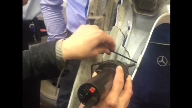 Сварка бампера Mercedes смотреть онлайн