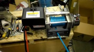 Намотка троса на лебёдку RJO MW8500S