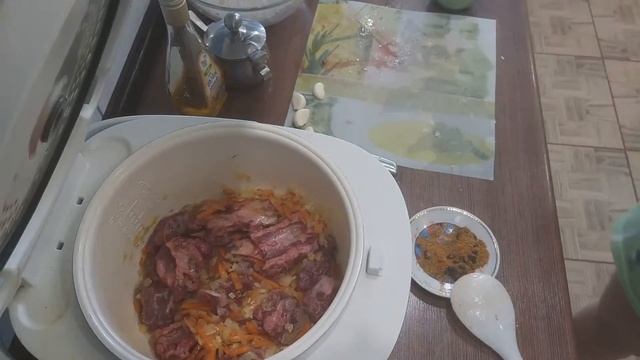 Плов с Косулей в мультиварке. Очень вкусный и рассыпчатый!