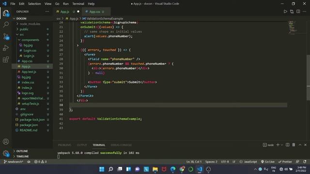 Validation with Formik in Doctor Booking App  | #ReactJS | EP -2