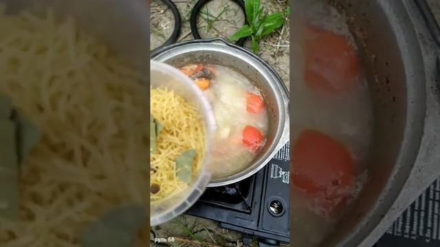 Вкуснейший суп из дикой утки на природе,быстро и легко ?