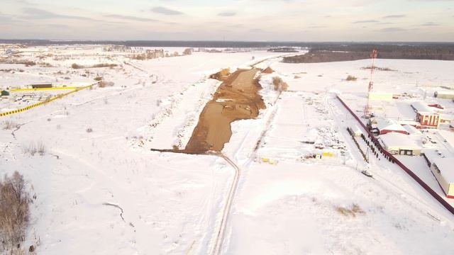 Ход строительства трассы М12, Москва - Казань. От ЖК Самолет Люберцы до г.Электроугли (09.02.2022) смотреть онлайн