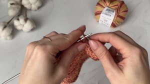 Простой узор для секционной пряжи