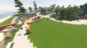 Constructing  A City #7 (Zoo) Minecraft Timelapse