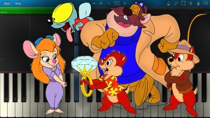 Chip 'n Dale Rescue Rangers (Чип и Дейл спешат на помощь) [Piano Tutorial] Synthesia