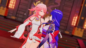 【Genshin Impact MMD】Señorita「Yae Miko x Raiden Shogun」