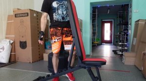 Наклонная скамья для жима лёжа гантелей и штанги в домашних условиях!