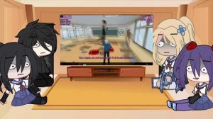 Yandere simulator react to kubz scouts//yandere simulator//gacha club//read description//part 6//