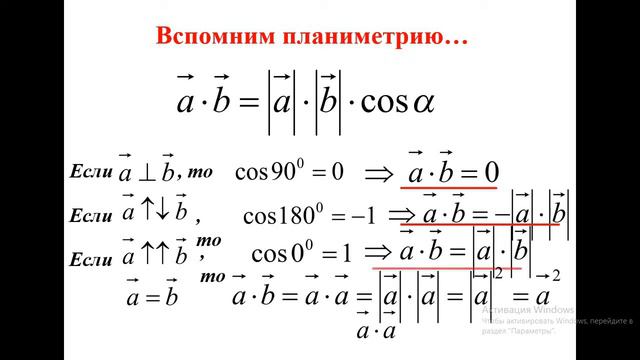 Скалярное произведения векторов | Кыштообаева Чолпон смотреть онлайн