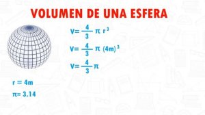 VOLUMEN DE UNA ESFERA Super facil - Para principiantes