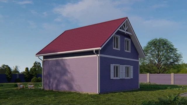 Каркасный дом Днепр 7х8.2 смотреть онлайн