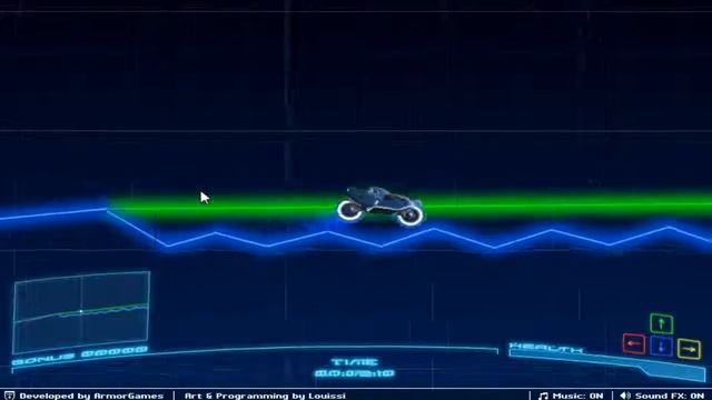 Neon Rider game play смотреть онлайн
