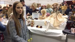 КУКЛЫ РУЧНОЙ РАБОТЫ. ВЫСТАВКА - ЯРМАРКА КУКОЛ И МЕДВЕДЕЙ ТЕДДИ. МОСКВА. 8 октября 2017.