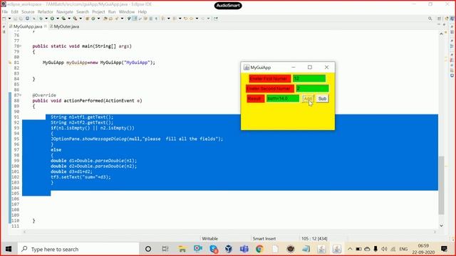 #93 Java GUI Programming | How to Create An U.I(User Interface)Using AWT & Swing In Java  Tutorials