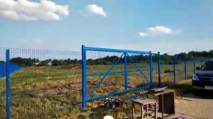 Монтаж сетки 3-Д, 525 метров ворота распашные 5*2м и две калитки 1*2м, ворота откатные 8,5*2,6м
