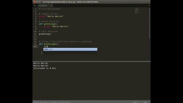 How to print "Hello World!" in Python in different ways