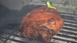 Мясо на мангале. Свинина барбекю с овощами на гриле. и мясо и рыба.