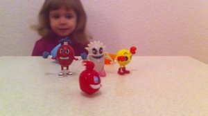 Играем пакманами. Распаковка игрового набора ПАКМАН PAC-MAN. Крутящиеся игрушки. Toys Unboxing.