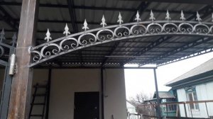 Кованные ворота и калитка сборка