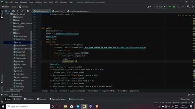 pygame tutorial python 3 | pygame games|| part-4