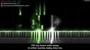Squid Game Fly me to the Moon piano karaoke cover