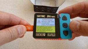SKYRC B6neo. Part 1. Unboxing and power on.
