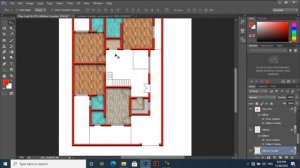 How to Render a Floor Plan in Photoshop Easily || AutoCAD Plan Render in Photoshop