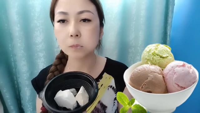 Уральская,  голубая узбечка,  Ақтөбе| асмр хруст с глотанием🤤❤