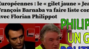GAG politique - Philippot rejoint la liste du faux gilet jaune bernaba