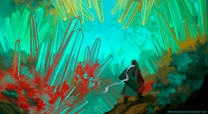 Пещера с кристаллами