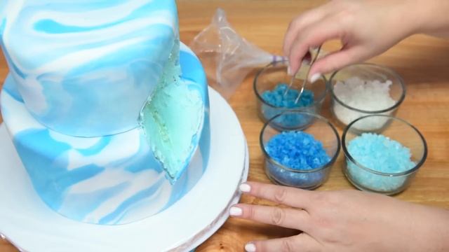 How to Make a Geode Cake (Geode Wedding Cake) with Rock Candy смотреть онлайн