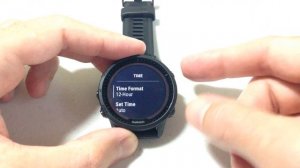 Garmin Forerunner 955: Set Time Options