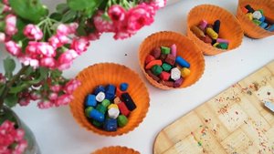 ВТОРАЯ ЖИЗНЬ ВОСКОВЫХ  МЕЛКОВ (КАРАНДАШЕЙ ) что сделать с обломками или остатками/мамам на заметку