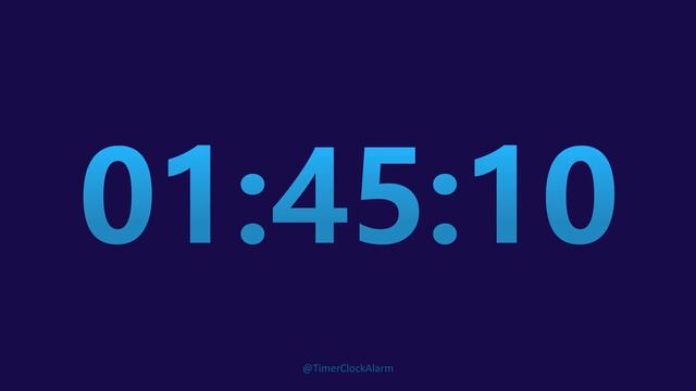 4 Hour 30 minute Timer Countdown (No Music) + 1 Hour Loud Alarm смотреть онлайн