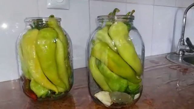Перец на зиму.Маринованный острый перец, легкий способ.