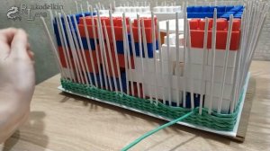 Разбираем узор ситец 4 перед за 2 . Плетение из газетных трубочек