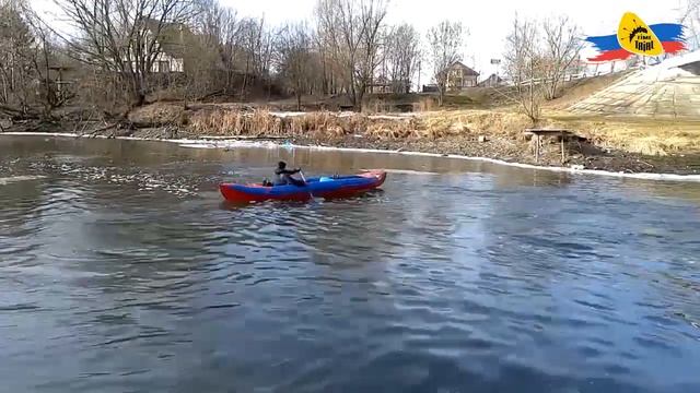 Надувная трехместная байдарка «Вега-3»: первый спуск на воду!
