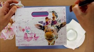 #decoupage Decoupage wooden box -decoupage basket - decoupage tutorial - decoupage for beginners