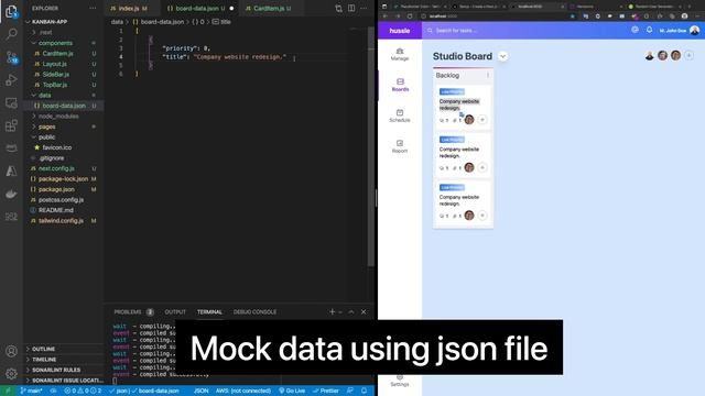 Create Kanban UI using NextJS and TailwindCSS in 20 minutes.