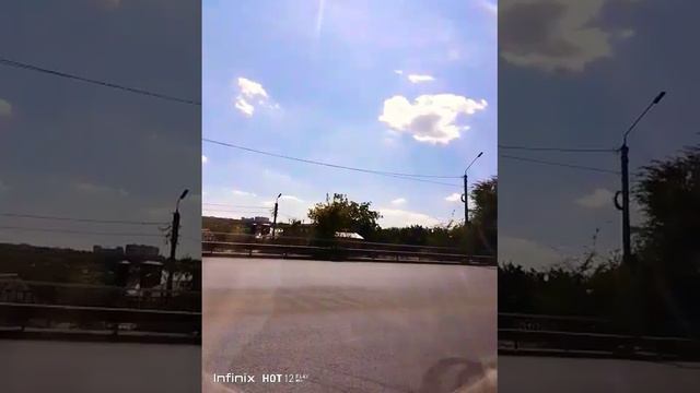 #ростовнадону #историческийцентр улица Текучева, новый мост и кусочек зжм аллея роз. из окна такси.