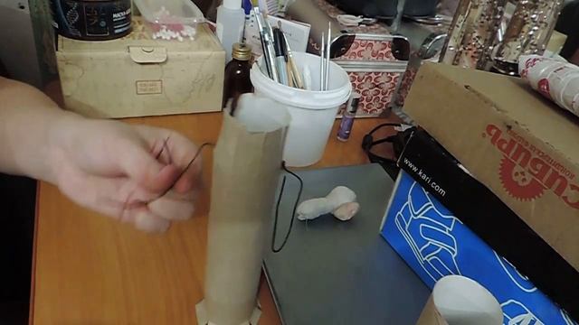 Дед мороз из ваты. ЧАСТЬ - 1.Santa Claus made of cotton wool with his own hands. part1 смотреть онлайн